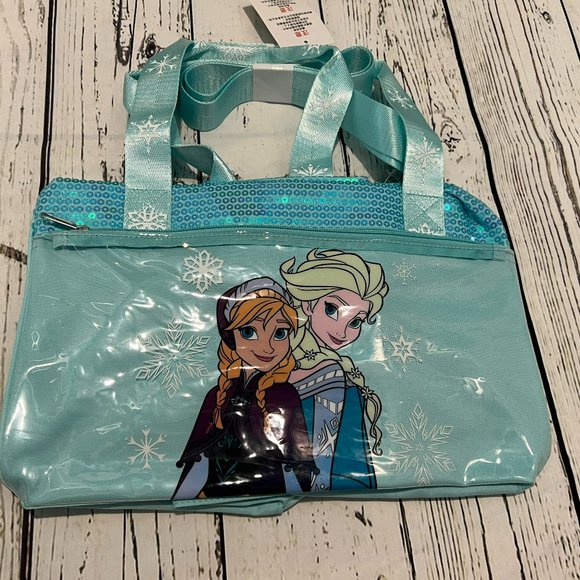 Disney Frozen Anna and Elsa Kids Dance Bag NWT - Picture 1 of 5